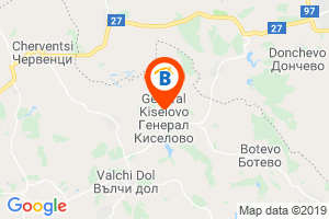 Местоположение на Къщи за отдих Каменни двори - село Генерал Киселово - Варна