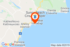 Местоположение на Вили в комплекс Белите къщи - Несебър