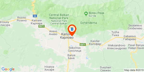 Местоположение на Къща за гости Подковите - Карлово