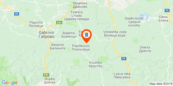 Местоположение на Ивановите къщи - село Престой - Трявна