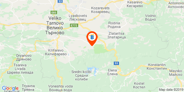 Местоположение на Вила Къпиново - село Къпиново - Велико Търново