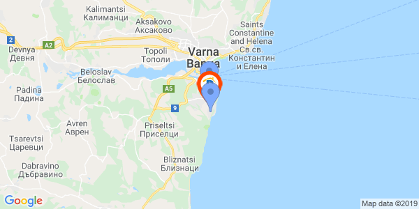 Местоположение на Вила Морски бриз - Галата - Варна