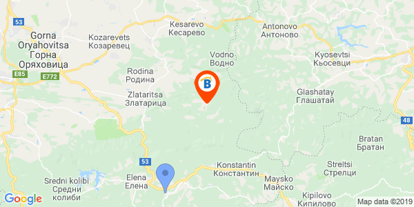 Местоположение на Ваканционно селище Балканъ - село Калайджии - Елена
