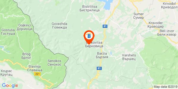 Местоположение на Къщата с трите веранди - Берковица