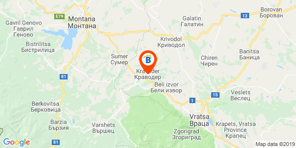 Местоположение на Къща Миранда - село Краводер - Враца