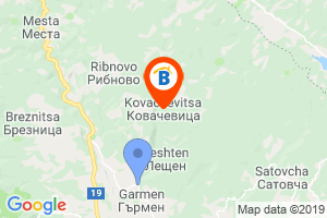 Местоположение на Кондеви къщи - село Ковачевица - Гърмен - Гоце Делчев