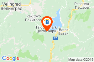 Местоположение на Къща за гости Лидия - Цигов Чарк - язовир Батак