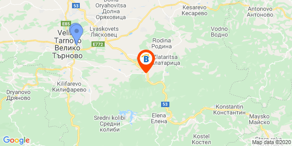 Местоположение на Ковачевата къща за гости 1 - село Миндя - Велико Търново