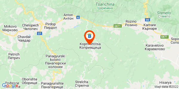 Местоположение на Къща Рени - Копривцища