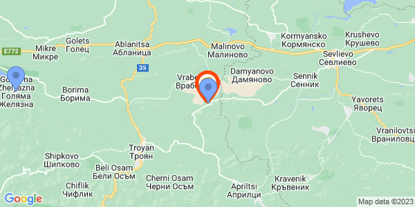 Местоположение на Къща за гости Симида 4 - село Дебнево - Априлци