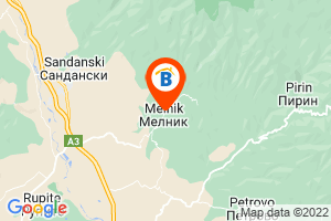 Местоположение на Къща за гости Елена - Мелник
