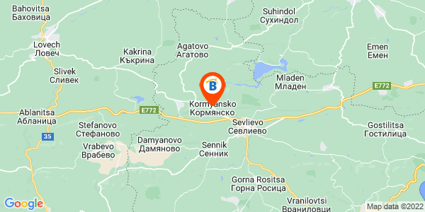 Местоположение на Къща за гости Моневски - село Кормянско - Габрово