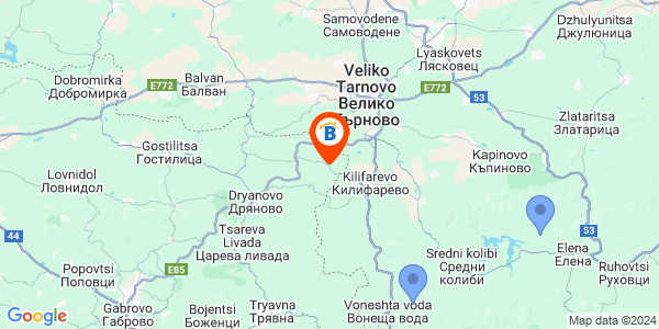 Местоположение на Къща за гости Вила Маноя - село Маноя - Велико Търново