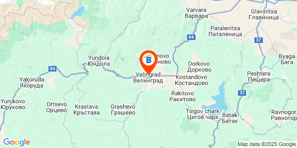 Местоположение на Комплекс Стадиона Уелнес - Велинград