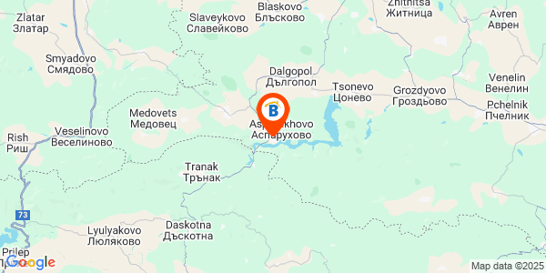 Местоположение на Къща за гости Свети Никола - село Аспарухово - язовир Цонево - Варна