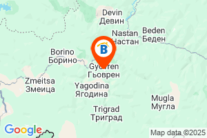 Местоположение на Къща за гости Шанови - село Гьоврен - Девин
