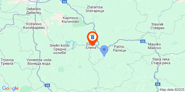 Местоположение на Къща за гости Еленска свежест - Елена