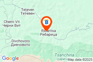Местоположение на Къща за гости Водопада - село Рибарица - Тетевен