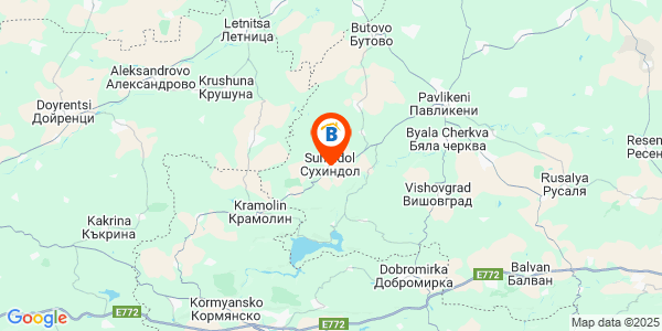 Местоположение на Къща за гости Борчето - Сухиндол - Велико Търново