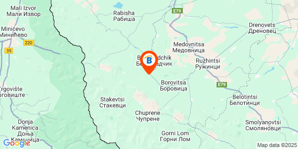 Местоположение на Къща за гости Медина - село Извос - Белоградчик