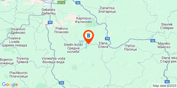 Местоположение на Къща за гости Боеви - село Яковци - Елена