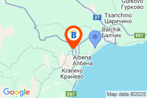 Местоположение на Къщи за гости Гераниум - село Оброчище - Балчик