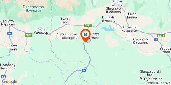 Местоположение на Къща Сезони - село Турия - Павел баня