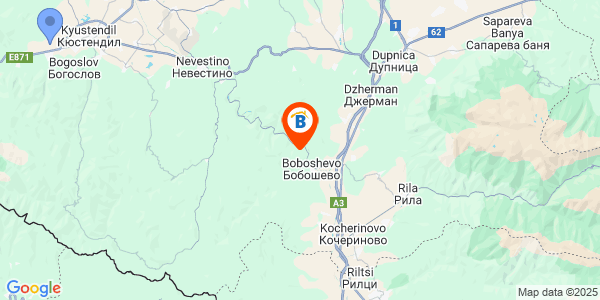 Местоположение на Вила Викола - село Доброво - Кюстендил