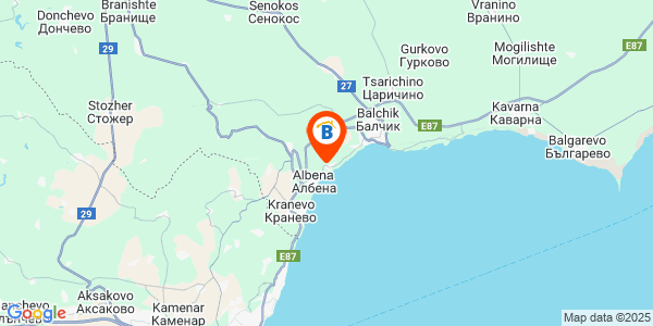 Местоположение на Вила Хоризонт - Балчик