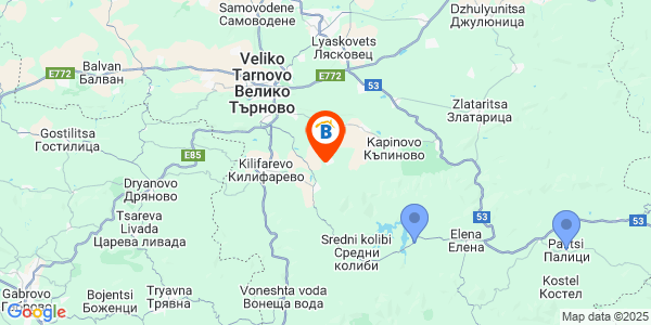 Местоположение на Къща за гости Велчова завера - село Велчово - Велико Търново