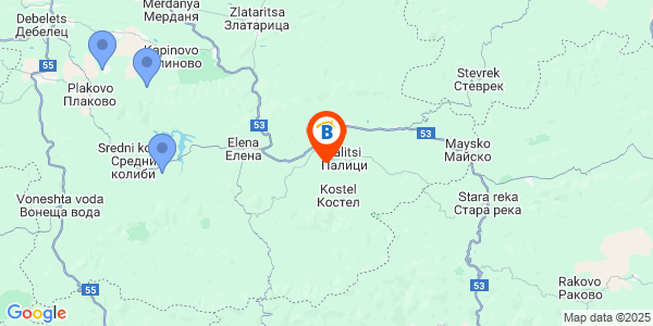 Местоположение на Къща за гости Шеф - село Чакали - Елена