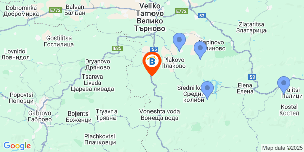 Местоположение на Комплекс Боляри - село Нацовци - Велико Търново