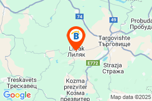 Местоположение на Къща за гости Галанти - с. Лиляк - Търговище