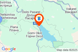 Местоположение на Клуб Парадайс Бей - язовир Искър - София