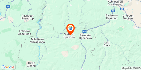 Местоположение на Къща за гости У Нико - село Орехово - Чепеларе