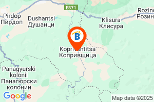 Местоположение на Творчески дом на БАН - Копривщица