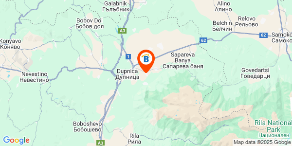 Местоположение на Къща за гости Гризли - село Самораново - Дупница