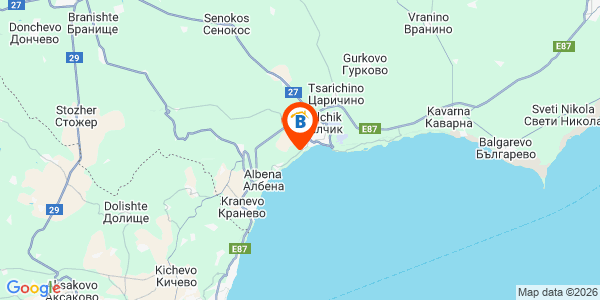 Местоположение на Вила Белла - Балчик