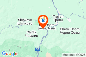 Местоположение на Къща за гости Green Hills (Зелени хълмове) - село Бели Осъм - Троян