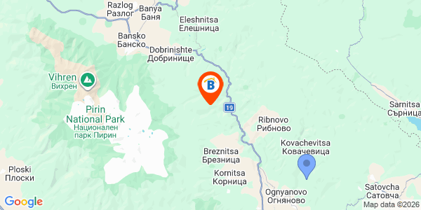 Местоположение на Къща за гости Наталия - село Кремен - Банско