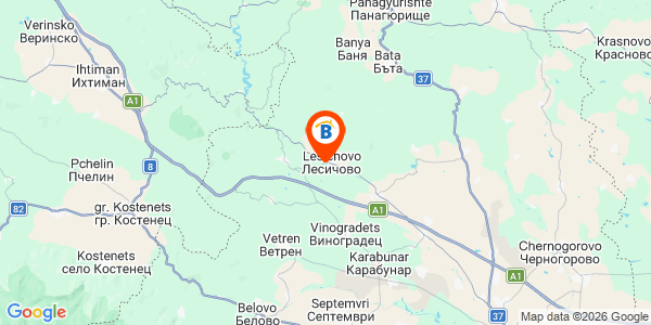 Местоположение на Вила Dream House Goritsa (Дрийм Хаус Горица) - село Лесичово - Пазарджик
