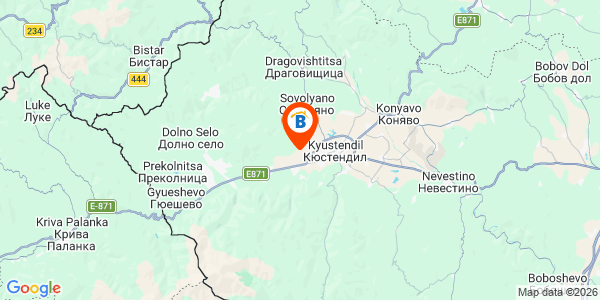Местоположение на Къща за гости Вила Китна - село Лозно - Кюстендил