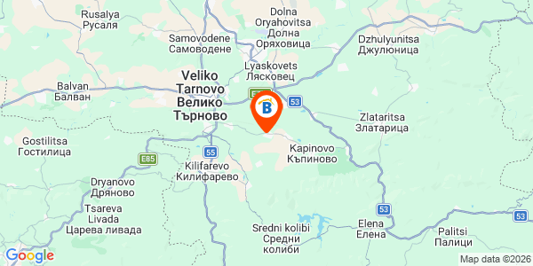 Местоположение на Къща за гости При Горския - село Пчелище - Велико Търново