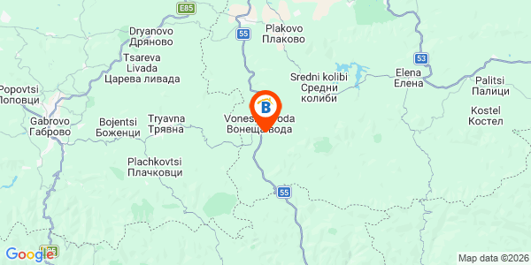 Местоположение на Къща за гости Вила Рай - с. Вонеща вода - Велико Търново